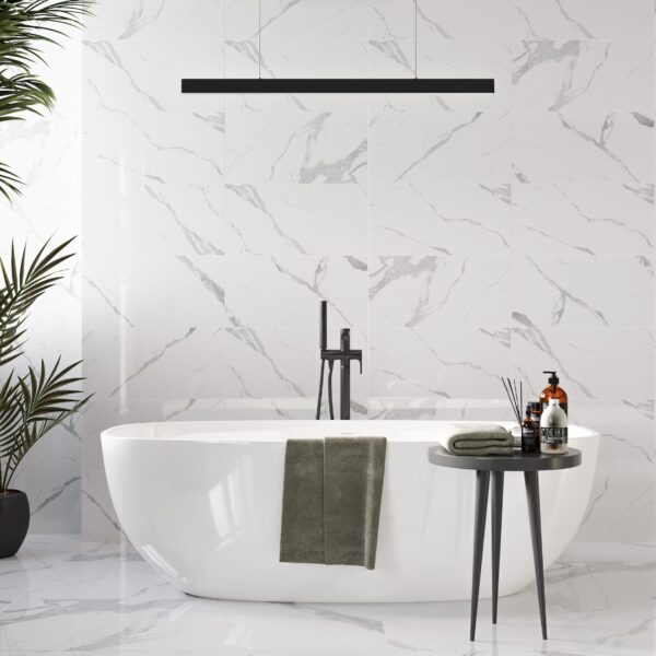 Gresie universală Calacatta Vera albă